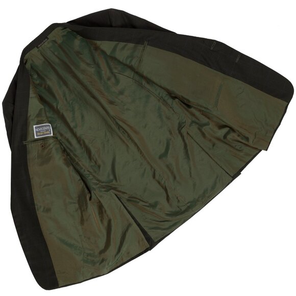 Giorgio Zanella (Italy) Tasmanian Virgin Wool Windowpane Houndstooth Cutaway - Picture 10 of 12